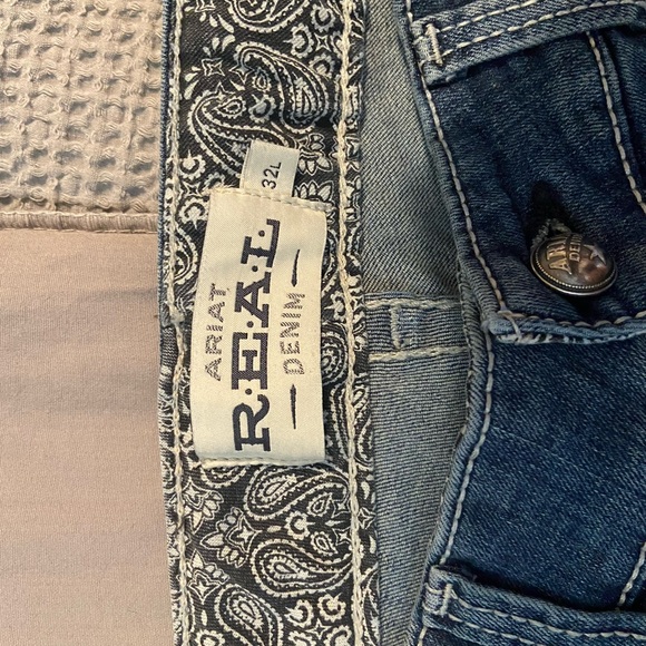 Ariat 32L boot cut mid rise jeans - Picture 8 of 9